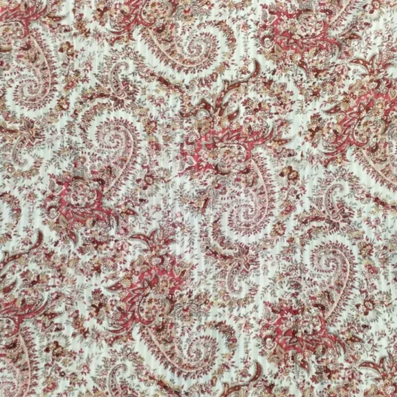 Ariat Soft Orange Paisley Print Long Sleeve Pearl Snap Western Shirt Womens M - Picture 15 of 16